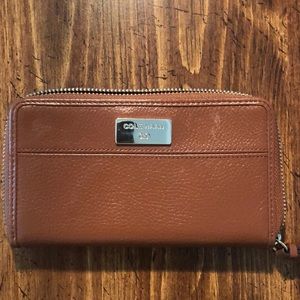 Coke Haan Brown Wallet with Wrist Stral
